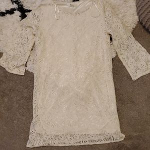 White lace dress